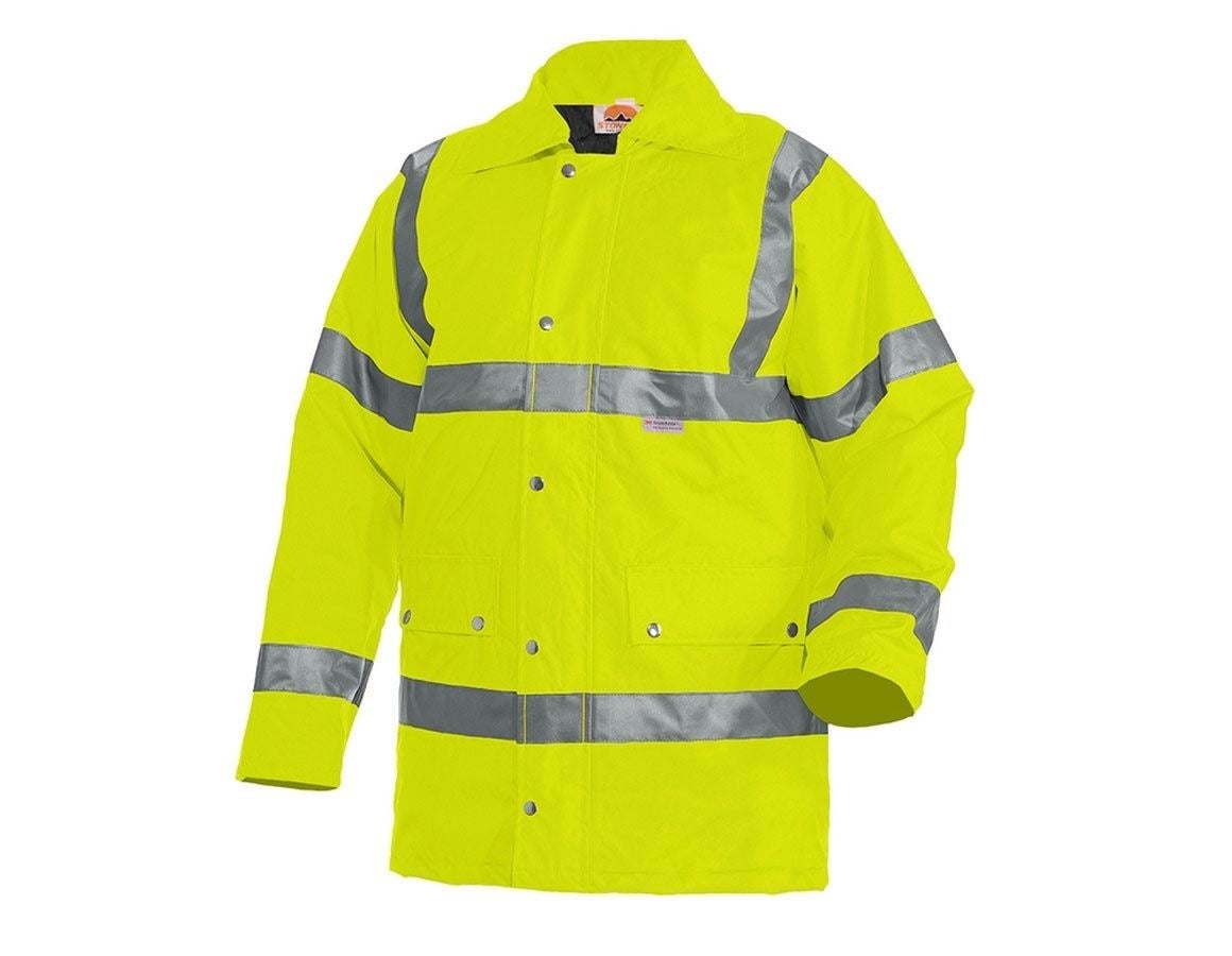 Work Jackets: STONEKIT High-vis parka + high-vis yellow