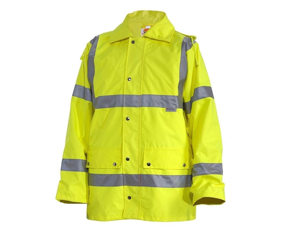 Vestes de travail: STONEKIT Veste de protection de signalisat.4-en-1 + jaune fluo