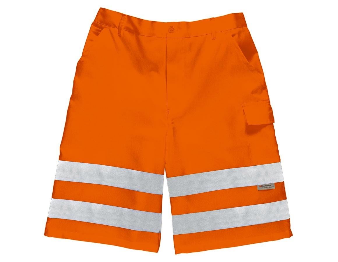 Pantalons de travail: Shorts haute visibilité + orange fluo