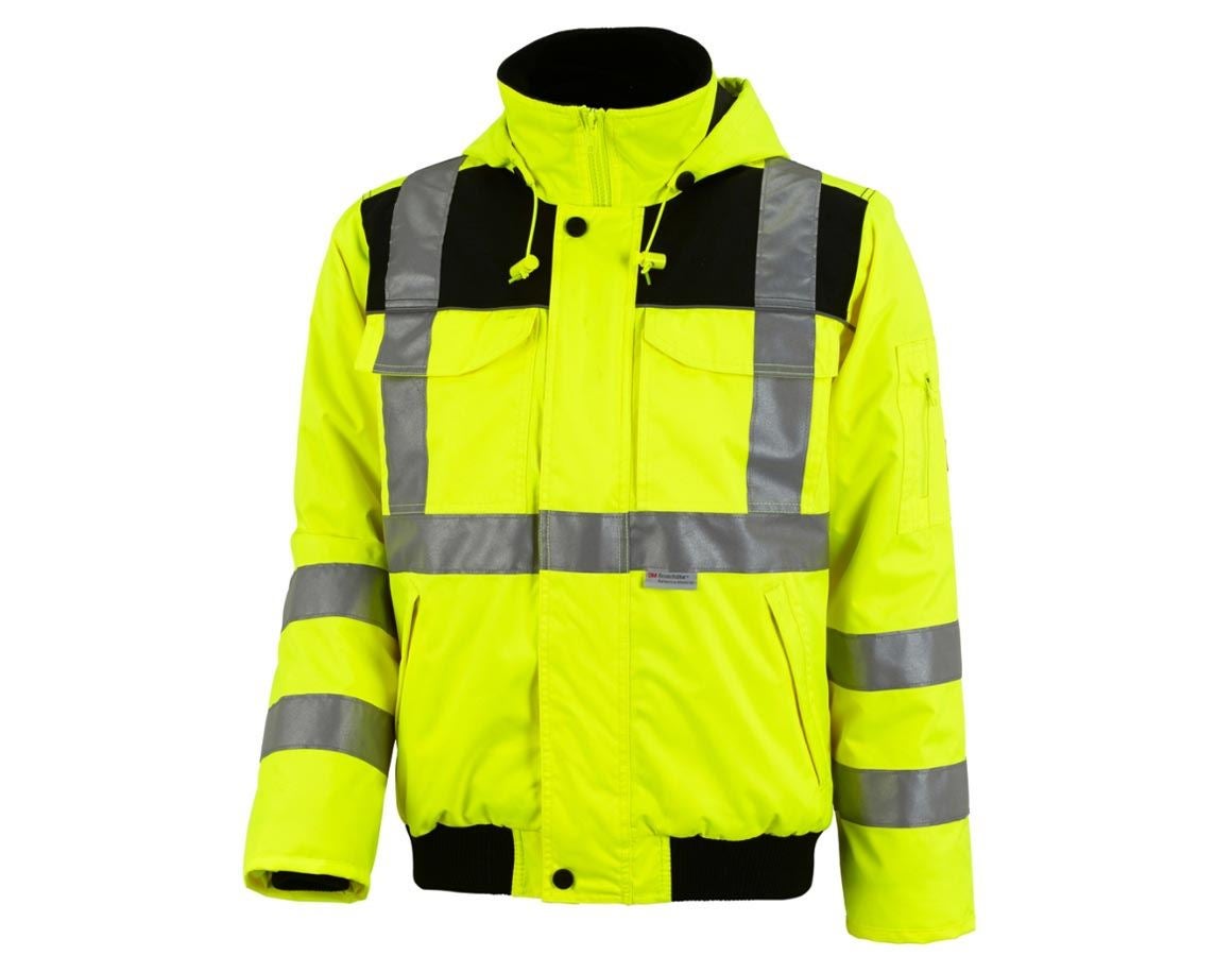 Work Jackets: High-vis pilot jacket e.s.image + high-vis yellow