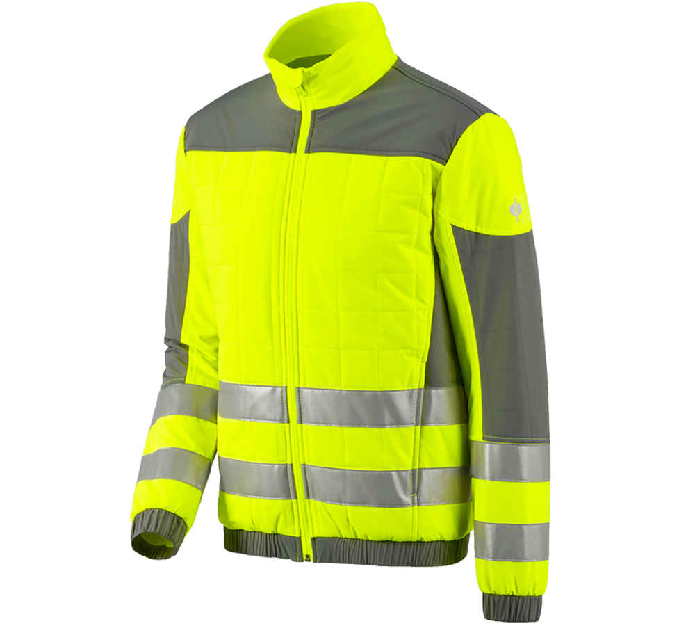 Work Jackets: High-vis jacket e.s.concrete + high-vis yellow/anthracite