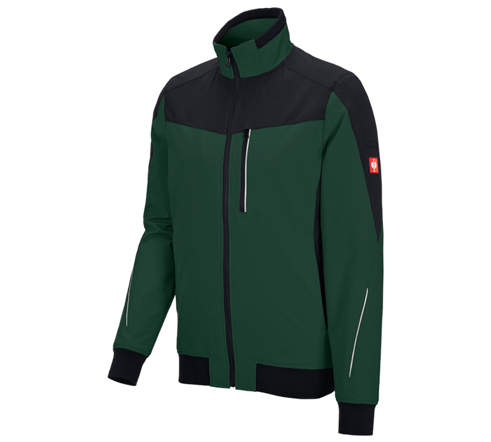 Work Jackets: Functional jacket e.s.dynashield + green/black