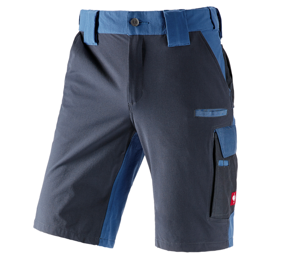 Work Trousers: Functional short e.s.dynashield + cobalt/pacific