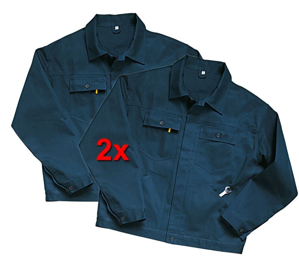 Jacken: Berufsjacke Basic, 2er Pack + dunkelblau