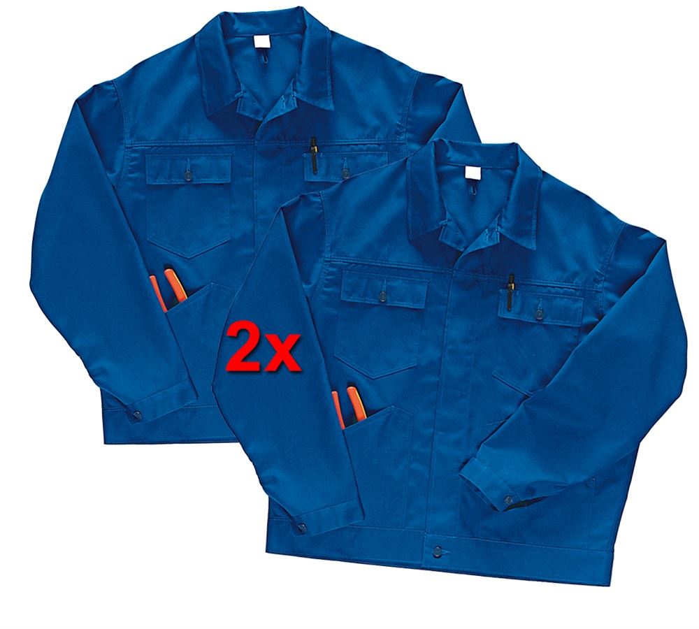 Work Jackets: Economy - polycotton Jacket (pack of 2) + royal