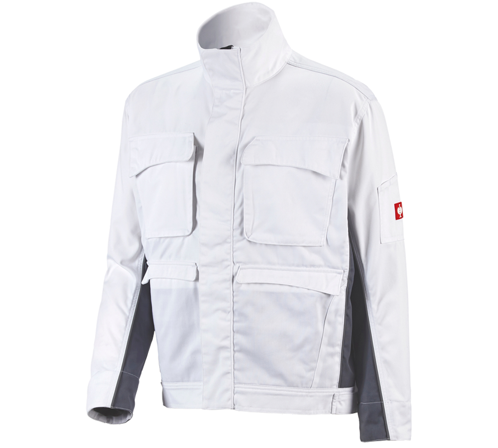 Jacken: Berufsjacke e.s.active + weiß/grau