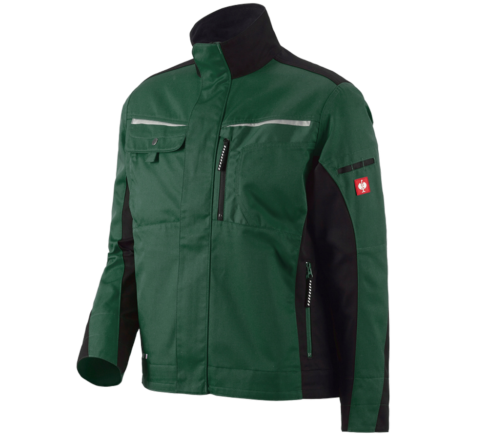 Work Jackets: Jacket e.s.motion + green/black