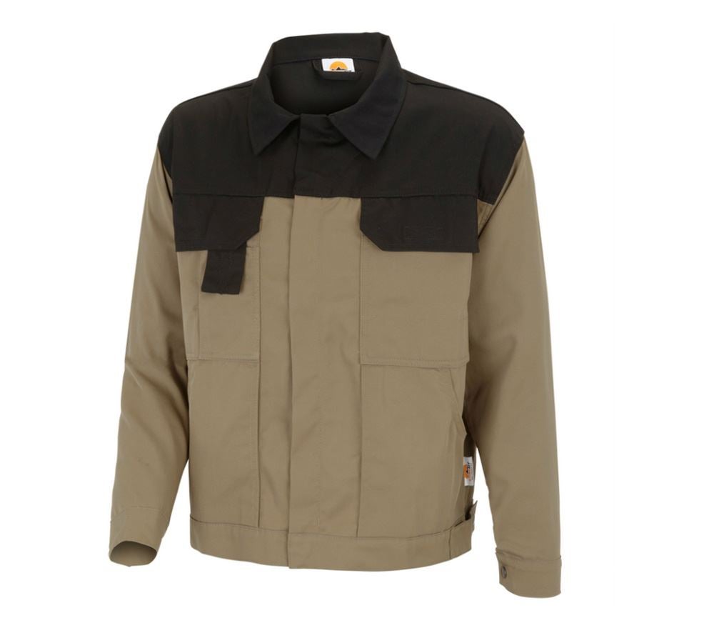 Work Jackets: STONEKIT Work jacket Odense + khaki/black