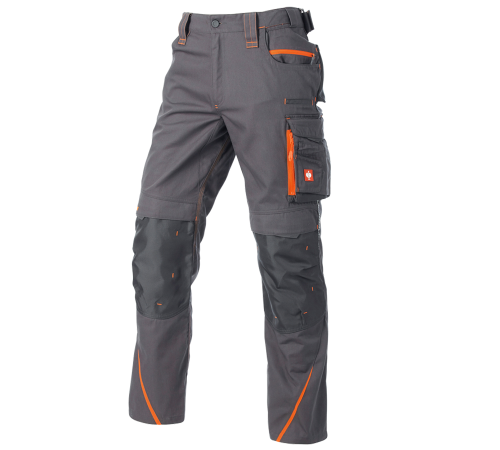 Hosen: Bundhose e.s.motion 2020 + anthrazit/warnorange