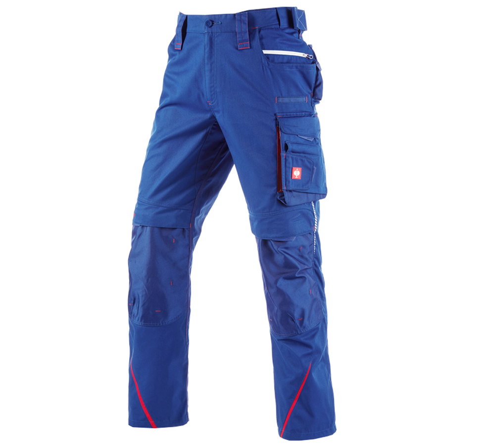 Work Trousers: Trousers e.s.motion 2020 + royal/fiery red