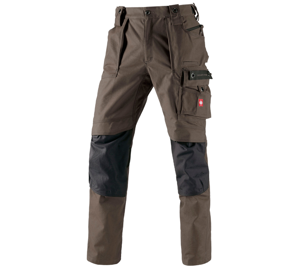Pantalons de travail: Pantalon à taille élastique e.s.roughtough + écorce