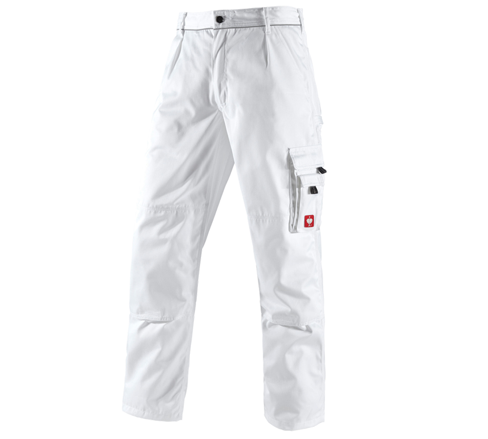 Pantalons de travail: Pantalon à taille élastique e.s.classic + blanc