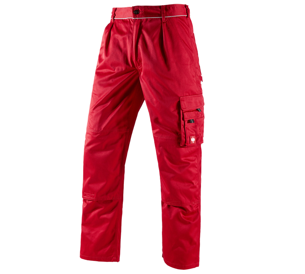 Installateurs / Plombier: Pantalon à taille élastique e.s.classic + rouge