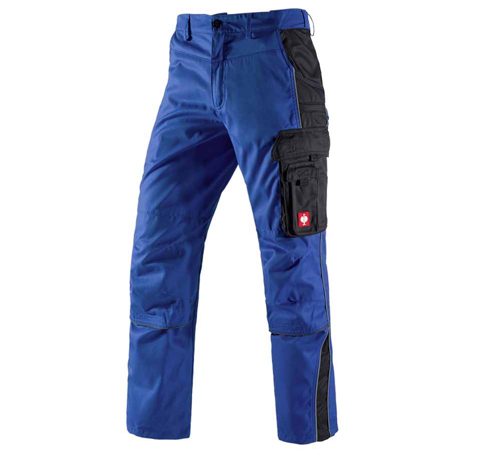 Menuisiers: Pantalon à taille élastique e.s.active + bleu royal/noir