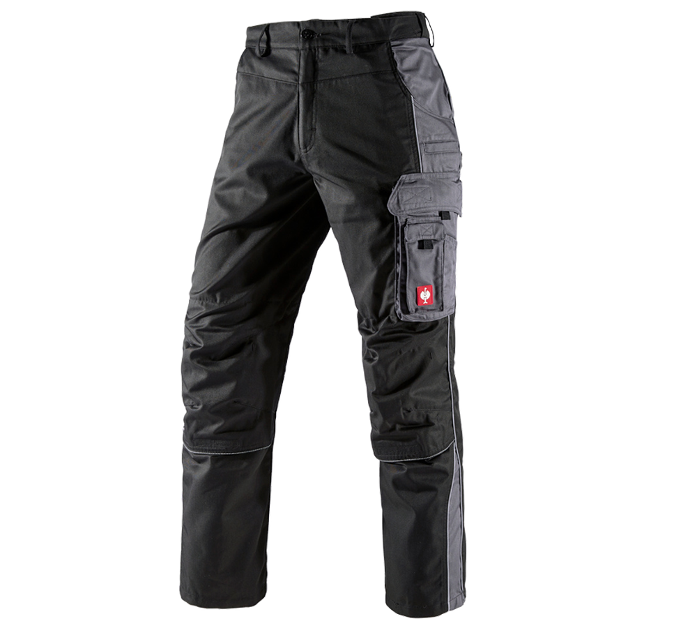 Work Trousers: Trousers e.s.active + black/anthracite