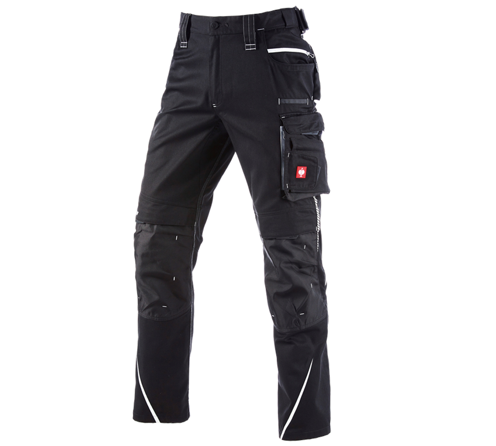 Work Trousers: Winter trousers e.s.motion 2020, men´s + black/platinum