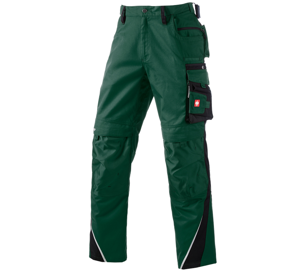Work Trousers: Trousers e.s.motion + green/black