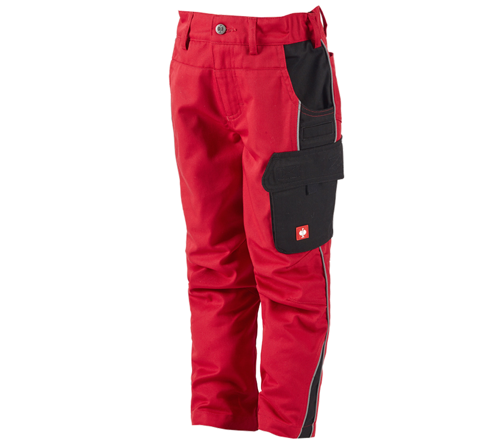 Trousers: Children's trousers e.s.active + red/black