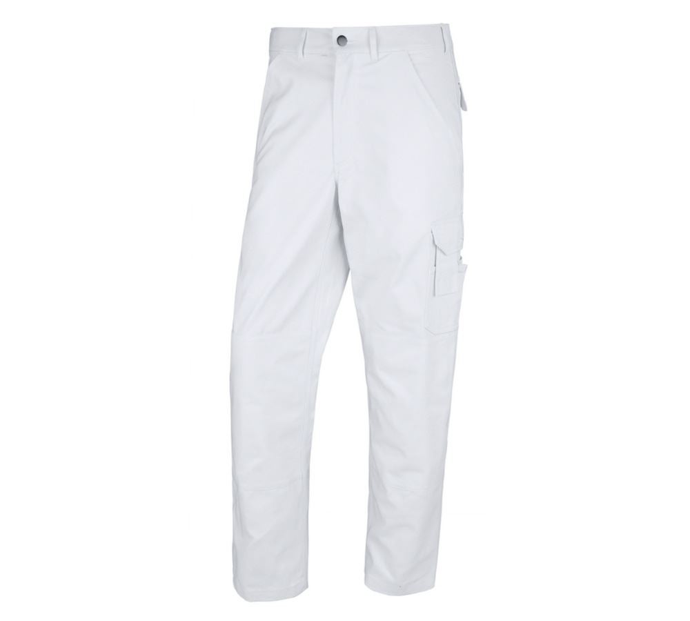 Pantalons de travail: STONEKIT Pantalon à taille élastique Aalborg + blanc