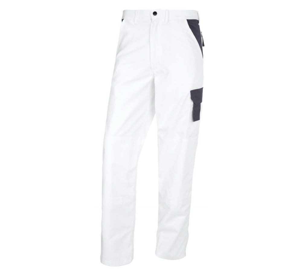 Pantalons de travail: STONEKIT Pantalon à taille élastique Odense + blanc/gris