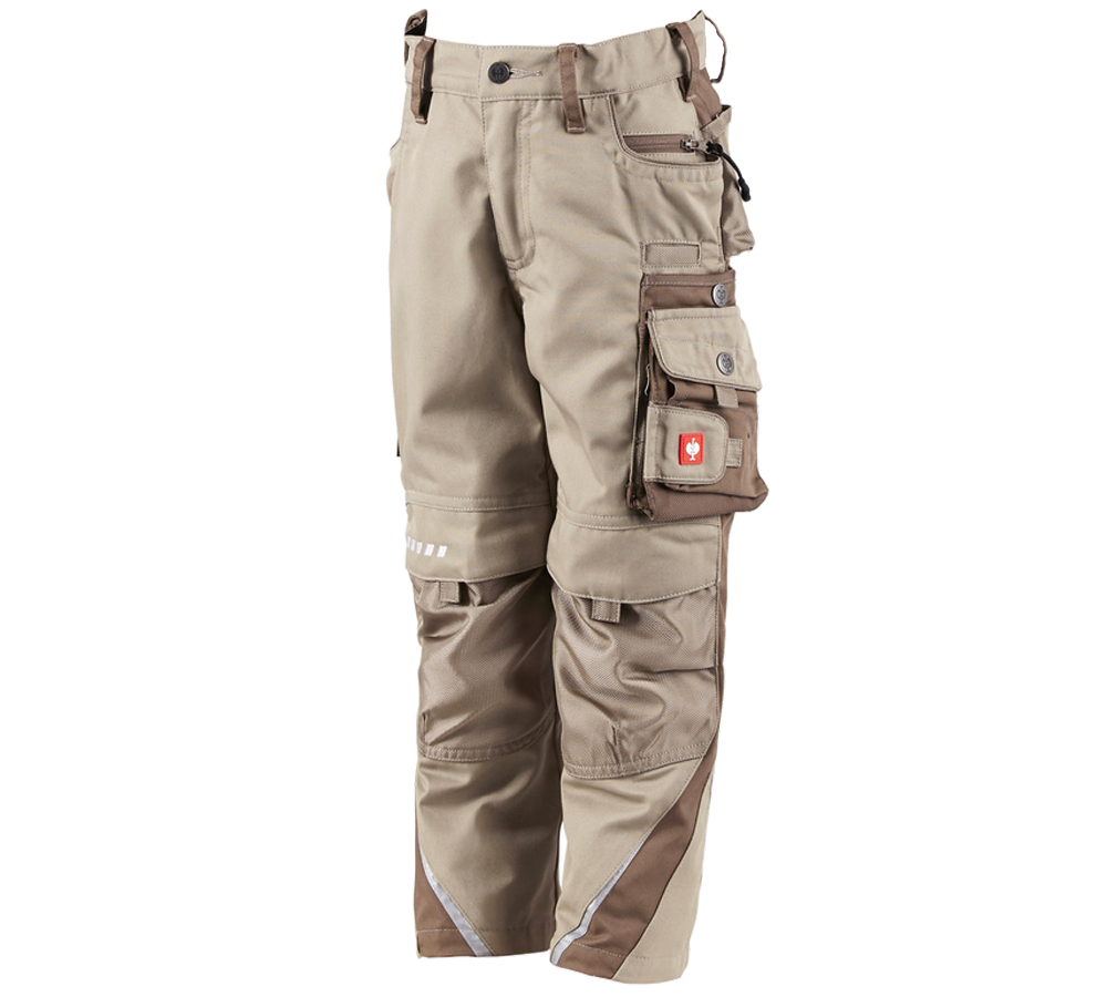 Trousers: Children's trousers e.s.motion + clay/peat
