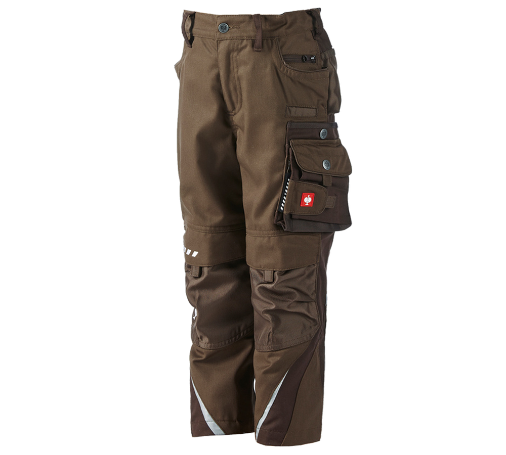 Trousers: Children's trousers e.s.motion + hazelnut/chestnut