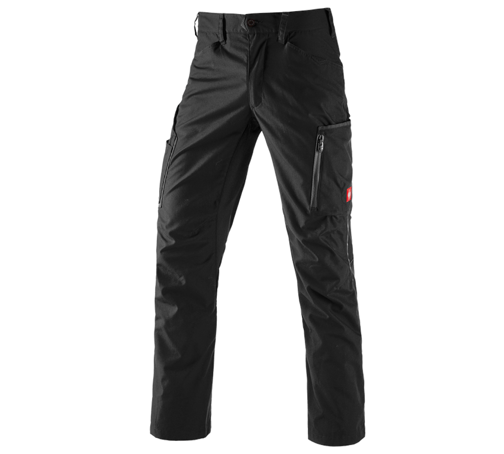 Pantalons de travail: Pantalon à taille élastique e.s.vision, hommes + noir