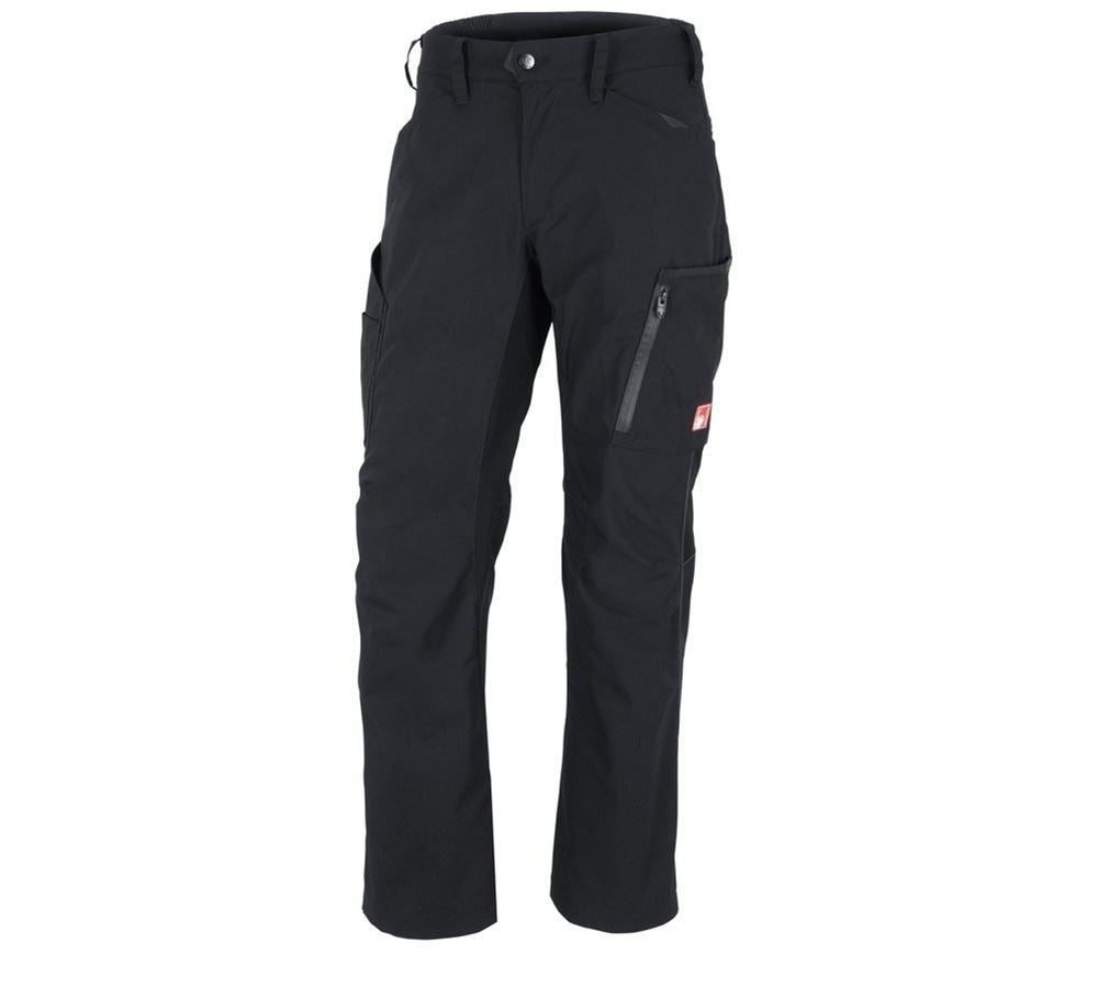 Pantalons de travail: Pantalon à taille élastique d'hiver e.s.vision + noir