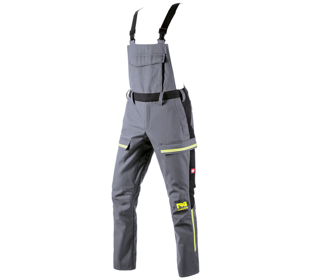 Pantalons de travail: Salopette e.s.vision multinorm* + gris/noir