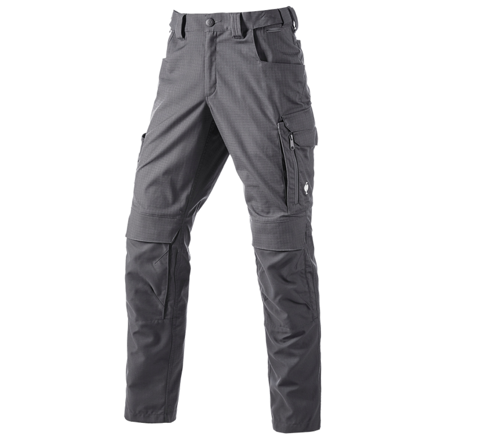 Work Trousers: Trousers e.s.concrete solid + anthracite