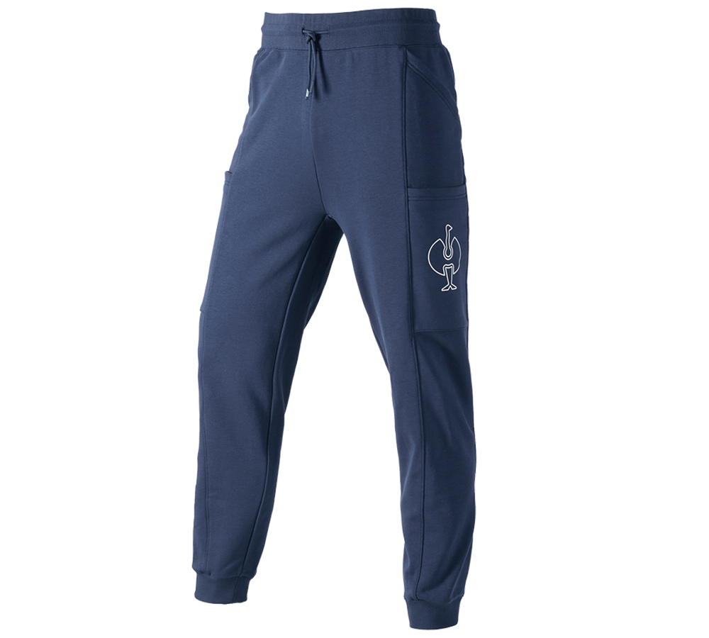 Accessoires: Sweat pants e.s.trail + bleu profond/blanc
