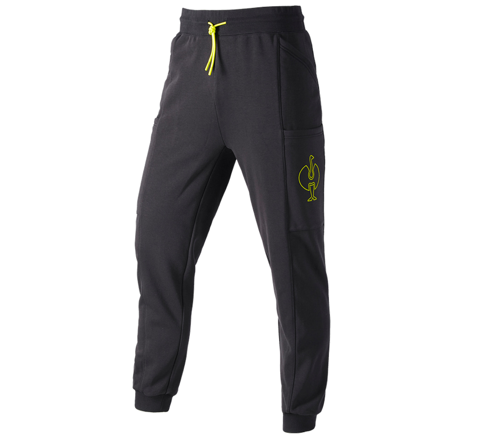 Accessories: Sweat pants e.s.trail + black/acid yellow
