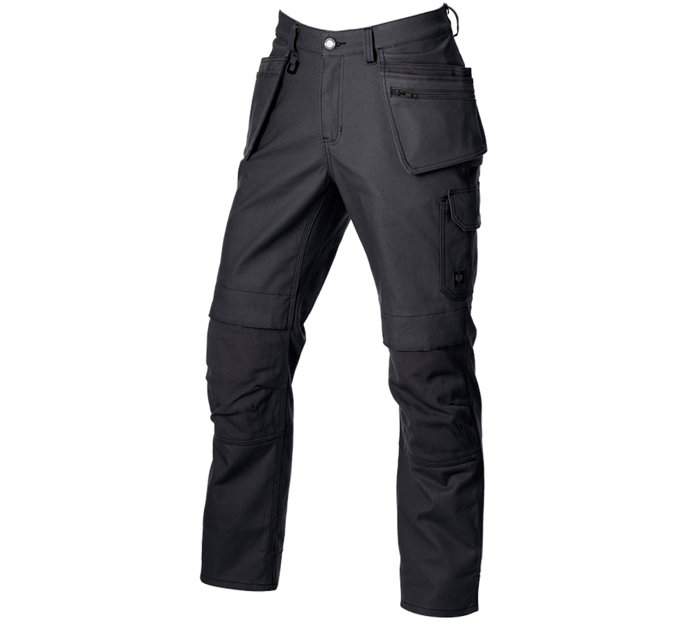 Clothing: Worker trousers e.s.iconic tool-pouch + black