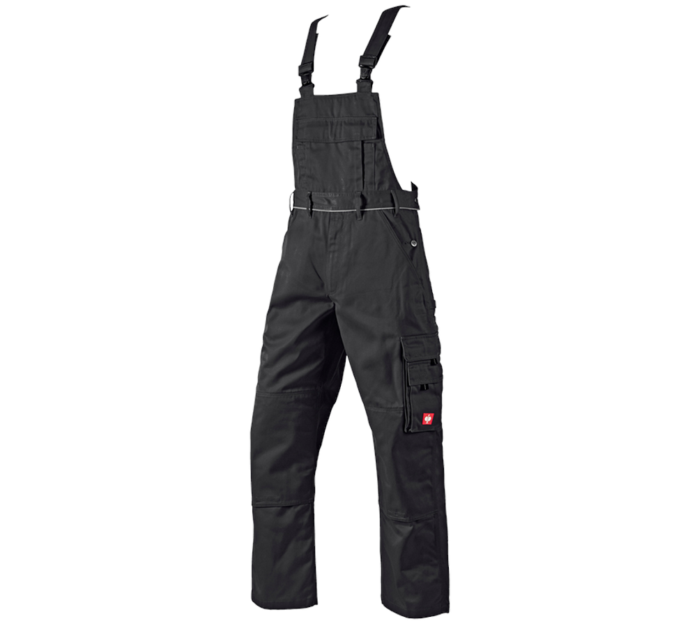 Work Trousers: Bib & brace e.s.classic  + black