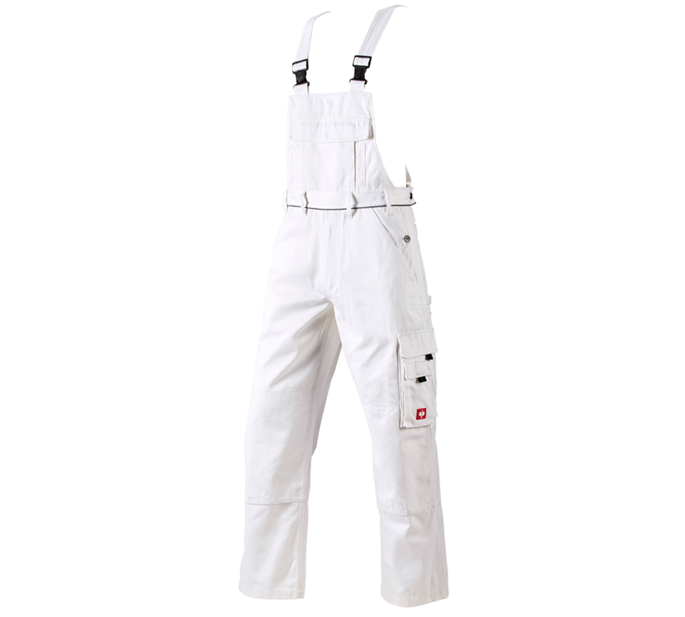Pantalons de travail: Salopette e.s.classic + blanc