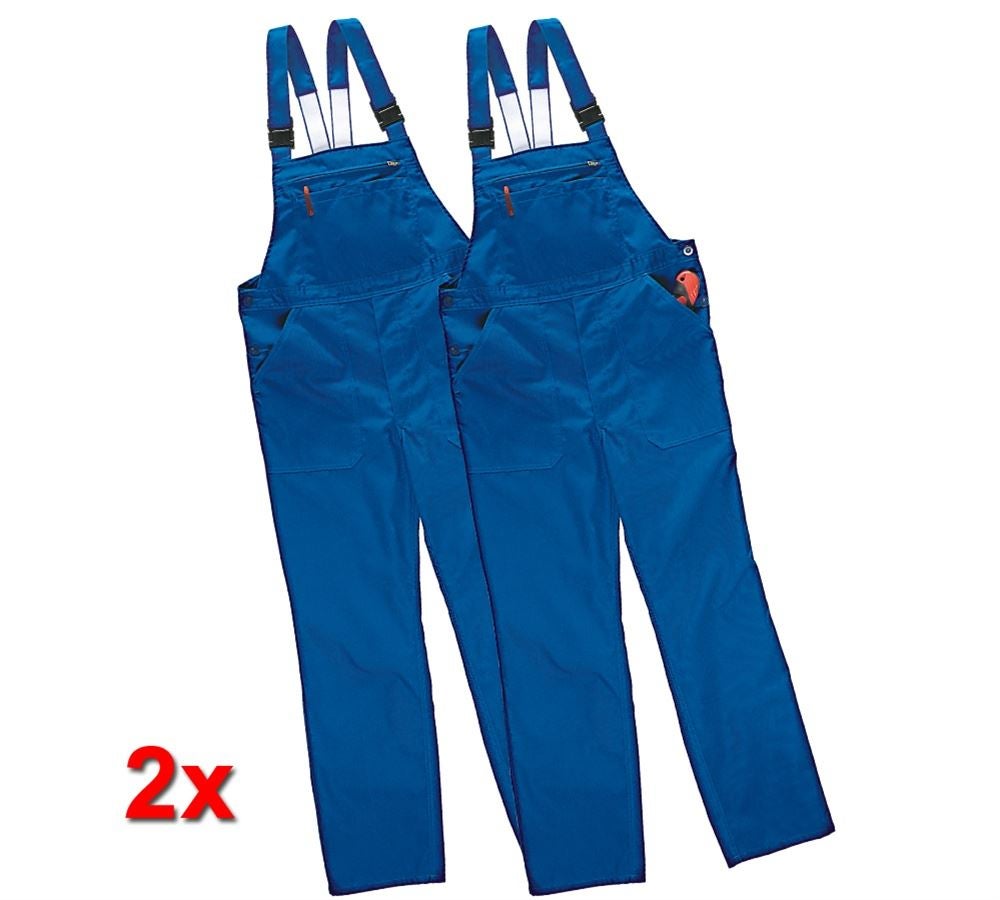 Pantalons de travail: Salopette Economy, lot de 2 + bleu royal