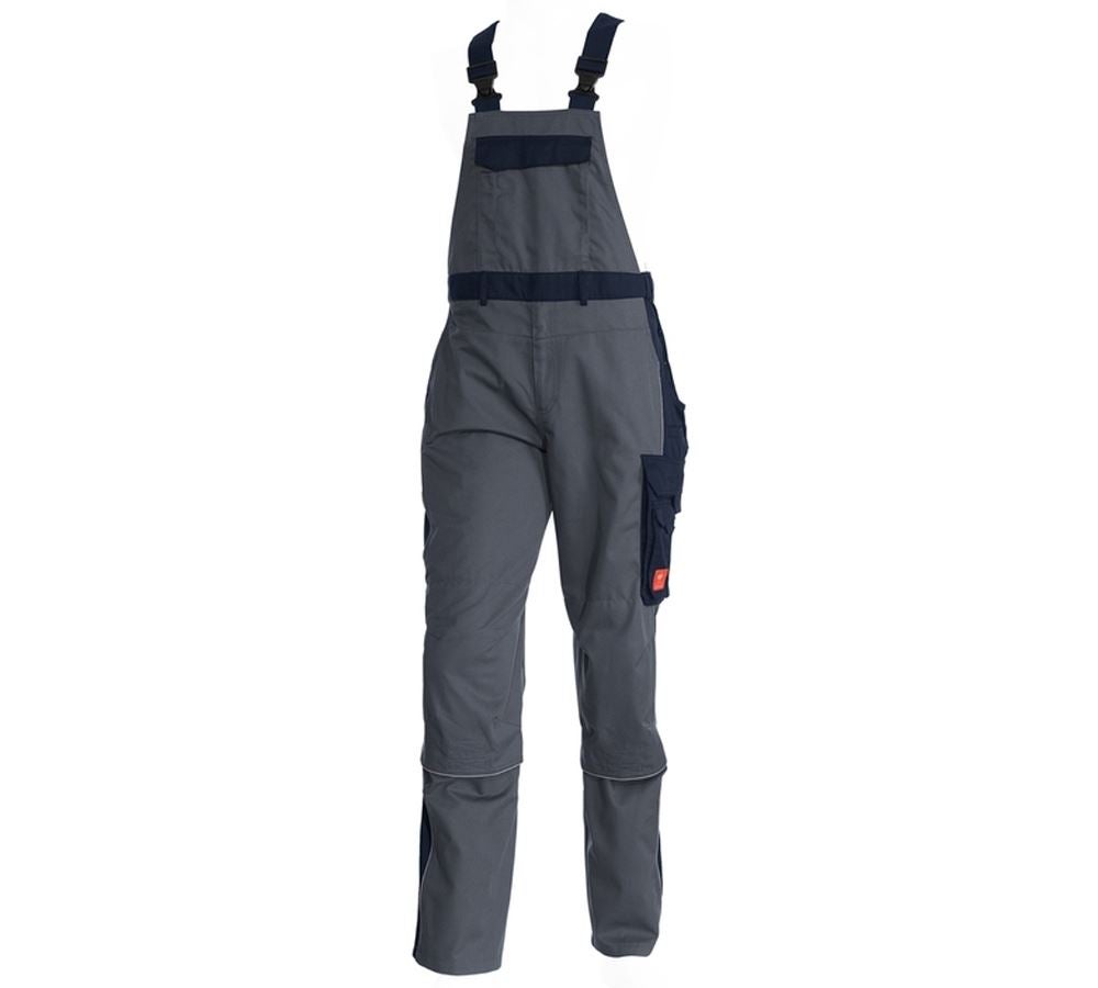 Work Trousers: Bib & Brace e.s.active + grey/navy