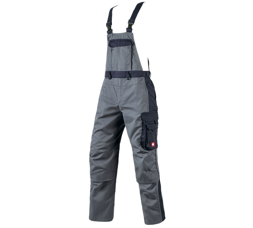 Work Trousers: Bib & Brace e.s.active + grey/navy