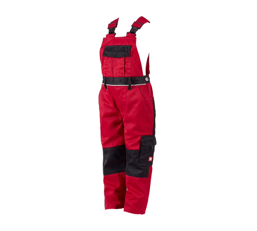Pantalons: Salopette pour enfants e.s.image + rouge/noir
