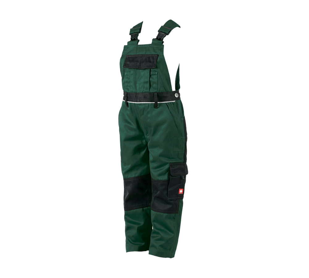 Pantalons: Salopette pour enfants e.s.image + vert/noir