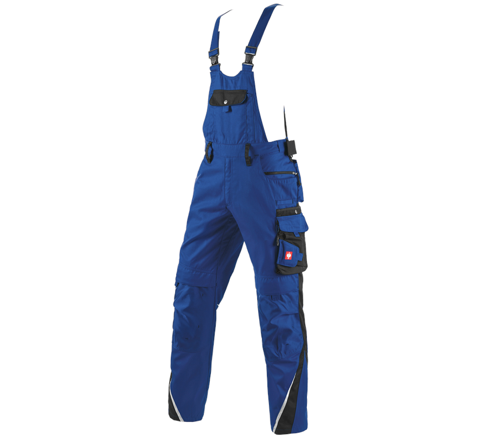 Pantalons de travail: Salopette e.s.motion + bleu royal/noir