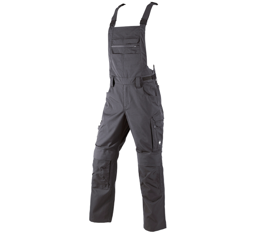 Work Trousers: Bib & Brace e.s.concrete solid + anthracite