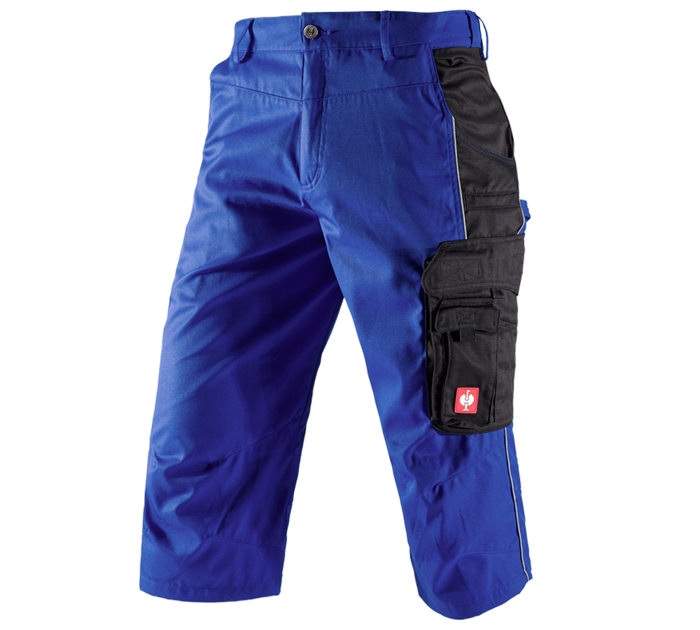 Work Trousers: e.s.active 3/4 length trousers + royal/black