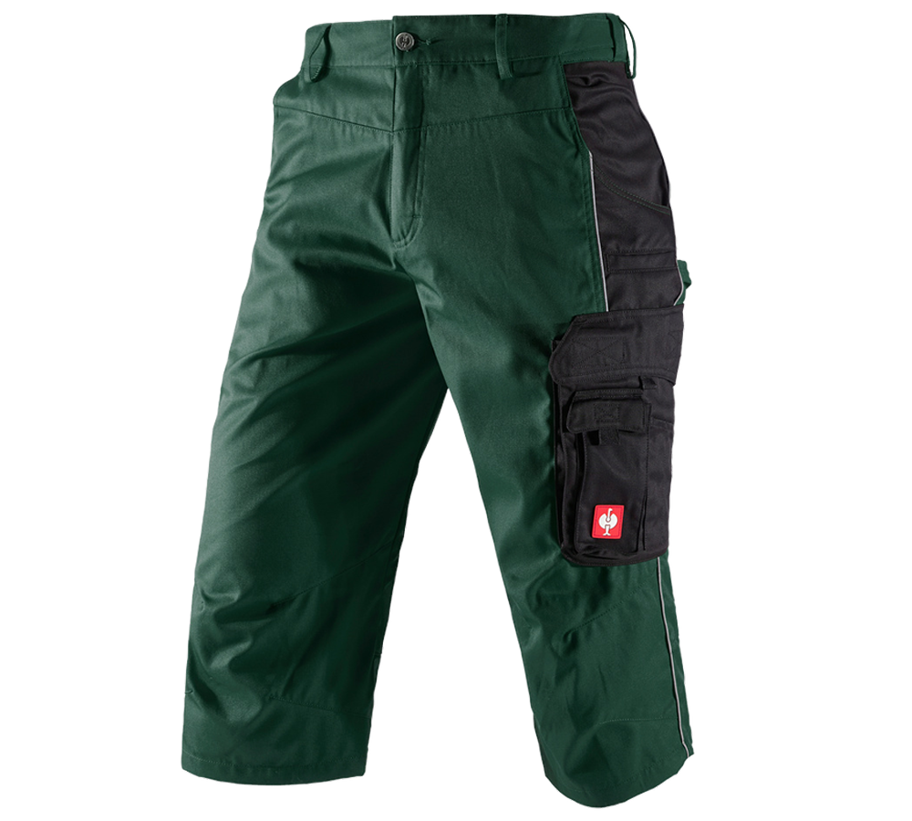 Work Trousers: e.s.active 3/4 length trousers + green/black