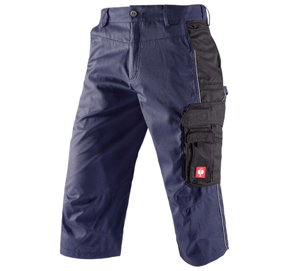 Work Trousers: e.s.active 3/4 length trousers + navy/black