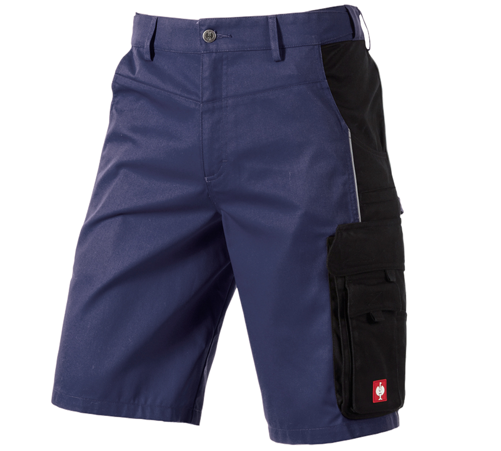 Pantalons de travail: Short e.s.active + bleu foncé/noir