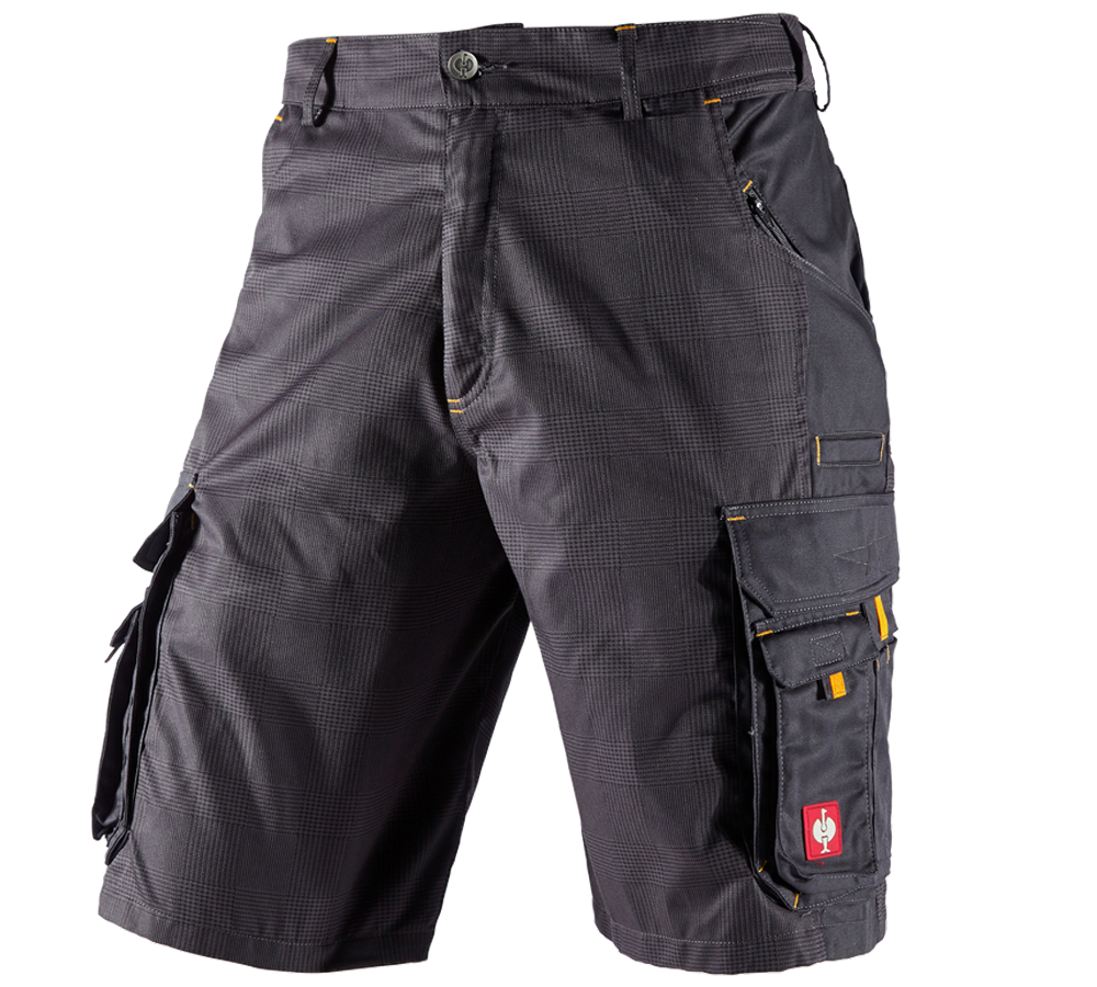 Work Trousers: Shorts e.s.carat + anthracite/yellow