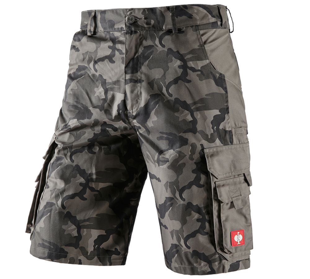 Pantalons de travail: Short e.s.camouflage + camouflage gris pierre