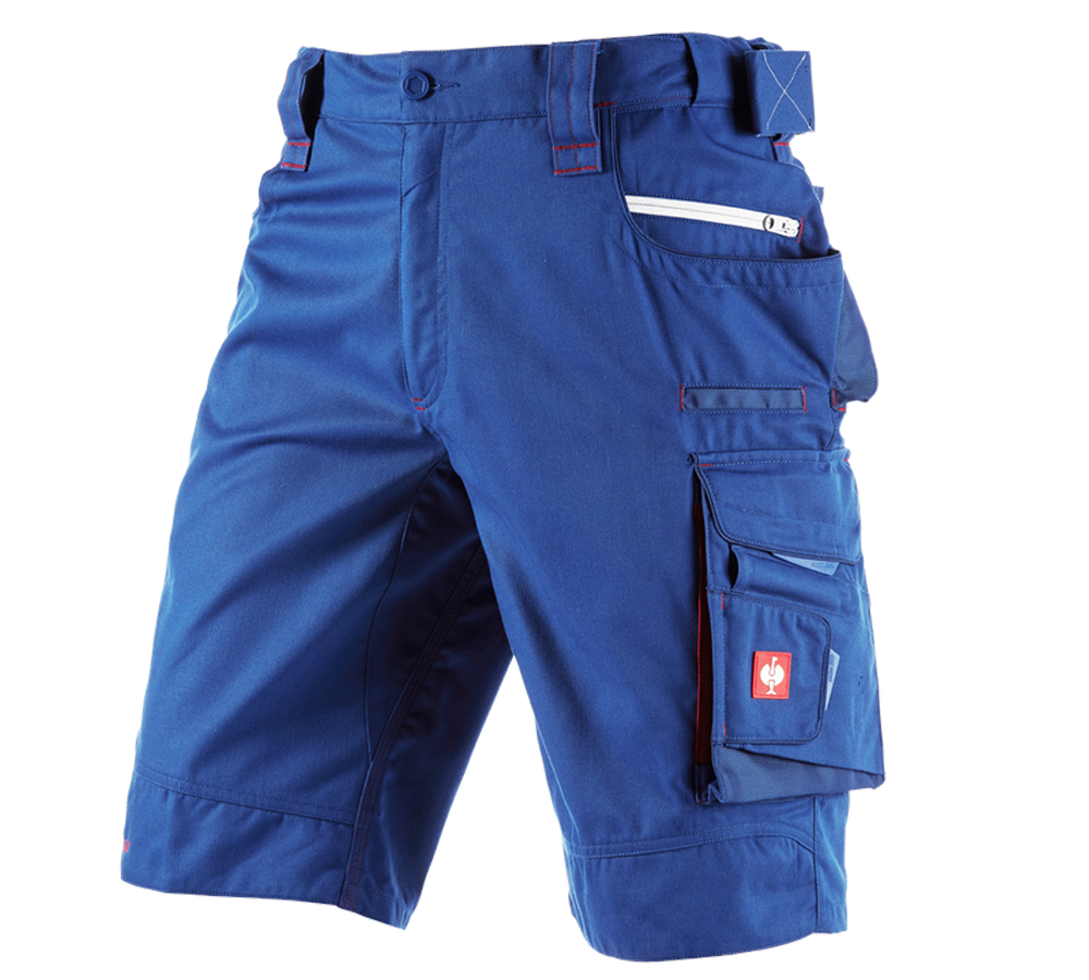 Pantalons de travail: Short e.s.motion 2020 + bleu royal/rouge vif