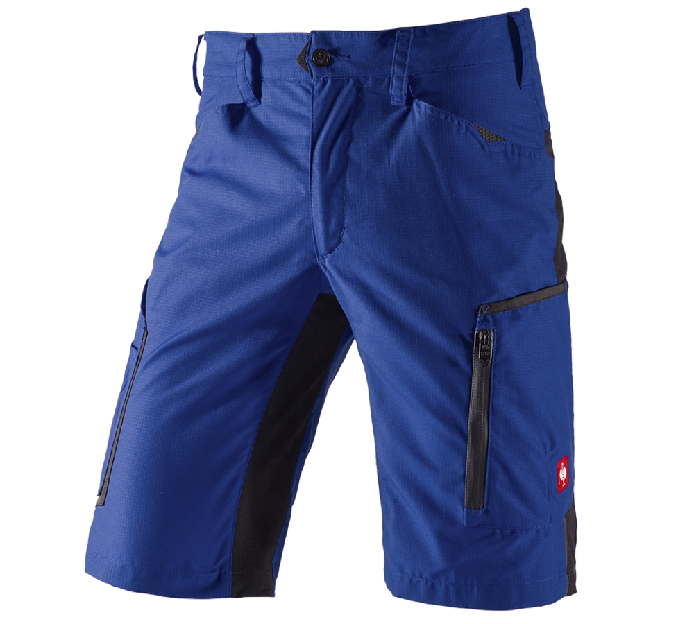 Pantalons de travail: Short e.s.vision, hommes + bleu royal/noir